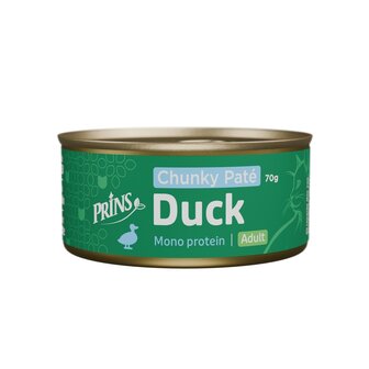 Prins Duck Chunky pat&eacute; blikvoeding kat 70 gram