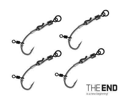 THE END Ready Made Carp Rig met karperhaak en quick swap swivel
