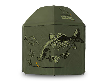 Delphin BigONE CARP paraplu open &ndash; 250 cm vissersparaplu voor karpervissers