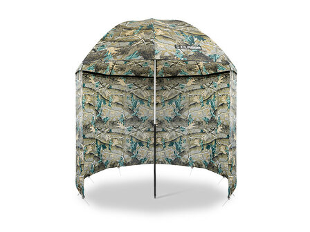 Delphin CLASSA CAMO Visparaplu 250 cm &ndash; Waterdicht- met zijkant- tent paraplu