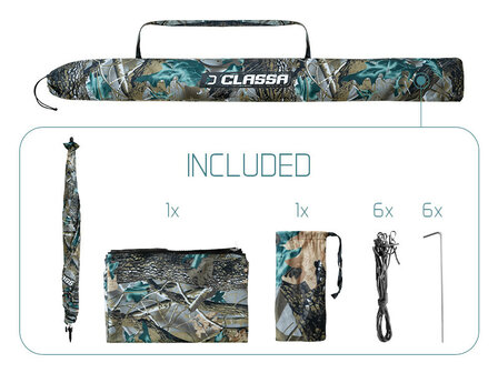 Delphin CLASSA CAMO Visparaplu 250 cm &ndash; Waterdicht-onderdel