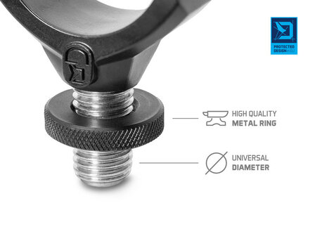 Delphin LOX hengelhouder met rubberband verstelring