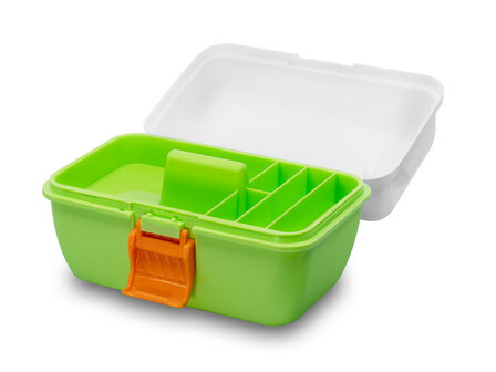 Delphin Yupie viskoffer compartimenten voor klein vismateriaal