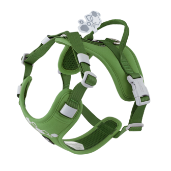 Hurtta Weekend Warrior ECO 2 Y-hondentuig Parsley 55&ndash;75 cm &ndash; groen verstelbaar hondentuig
