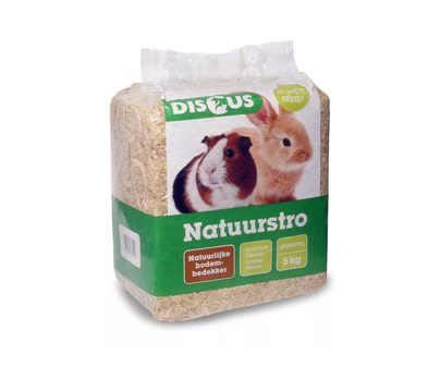 Discus Stro 5 kg &ndash; isolerend stro voor konijnenhok buiten