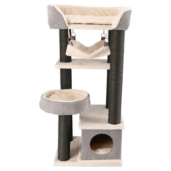 Krabpaal Jasper 48x40x110 cm &ndash; Mand, Hangmat &amp; Speelhuis