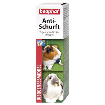 Beaphar Anti-Schurft 75ml spray voor het bestrijden van schurftmijt bij knaagdieren
