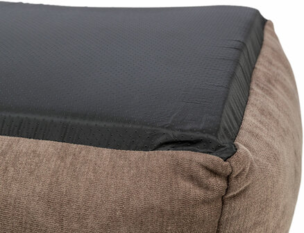 Bruine Trixie Lennox orthopedische hondenmand met stevige rand en antislip onderkant