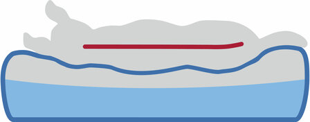 Bruine Trixie Lennox orthopedische hondenmand met stevige rand en antislip onderkant