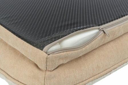 Slipvaste onderkant Trixie Lino beige orthopedische hondenmand