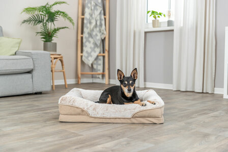 Trixie Lino orthopedische hondenmand beige met memory foam beige