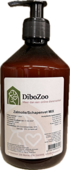 DiboZoo Vloeibaar Schapenvet met Zalmolie &ndash; 500 ml met Doseerpomp