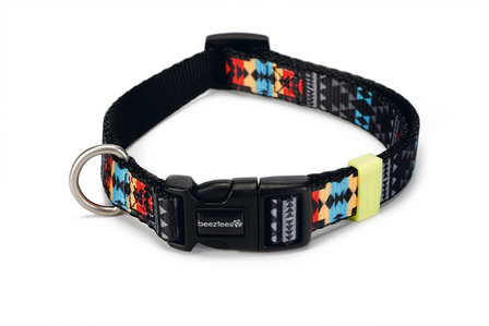 Beeztees Mucadi hondenhalsband &ndash; verstelbare kleurrijke halsband voor hond