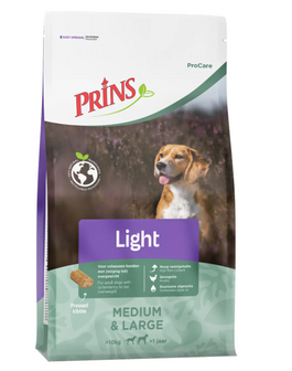 Zak Prins ProCare Light Low Calorie hondenvoer 3kg geperste dieetbrokken voor honden met overgewicht