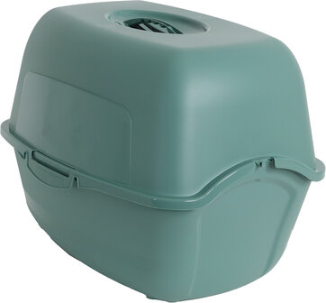 Rotho Bailey design kattenbak in mistletoe green achterkant