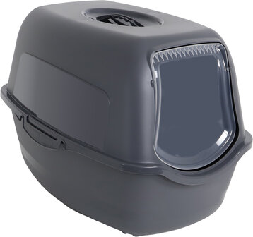 Rotho Bailey design kattenbak in kleur antraciet voorkant