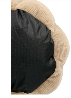 Adori kattenmand Selena 50 cm taupe ronde zachte kattenmand anti slip