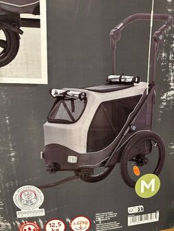 Trixie hondenfietskar en wandelwagen medium