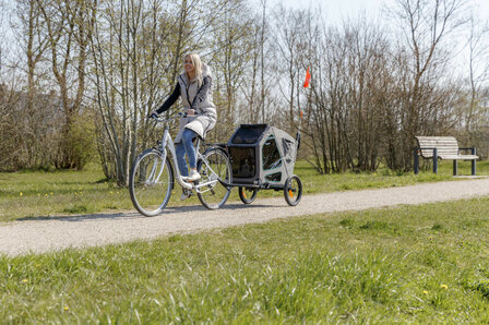 Trixie hondenfietskar met vering medium tot 35 kg det.6