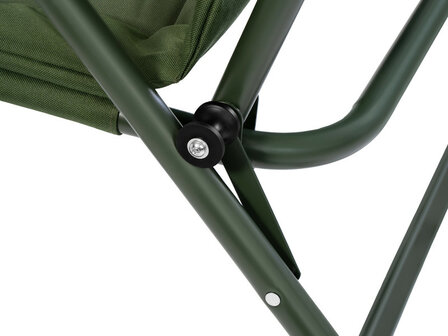 Delphin ErgoCARP stoel met memory foam hoofdsteun en verstelbare rugleuning frame