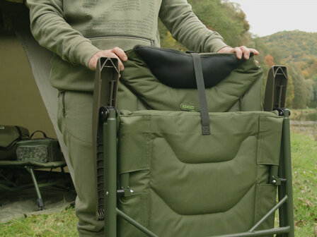 Delphin ErgoCARP stoel met memory foam hoofdsteun en verstelbare rugleuning