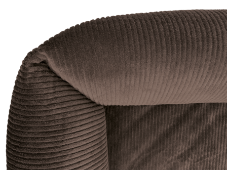 Petlando orthopedische hondenmand Luke bruin met ribstof en zachte vulling voor optimaal ligcomfort hoek