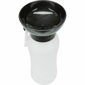 Trixie waterfles hond 550ml met drinkbak