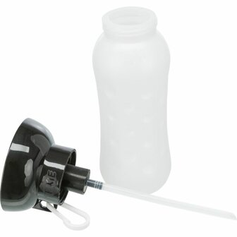 Trixie waterfles hond 550ml met drinkbak