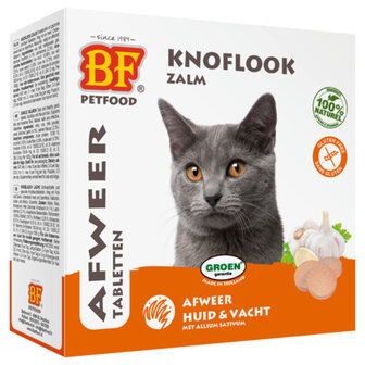 BF Knoflook Gisttabletten met Zalm voor Kat