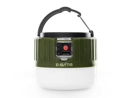 Delphin SVITA compacte bivvy lamp en kampeerlamp met afstandsbediening en ophanghaak.
