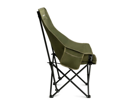 De Delphin WASABI LONGback is een comfortabele, betaalbare opvouwbare stoel met een hoge rugleuning (60 cm) en een traagschuim 