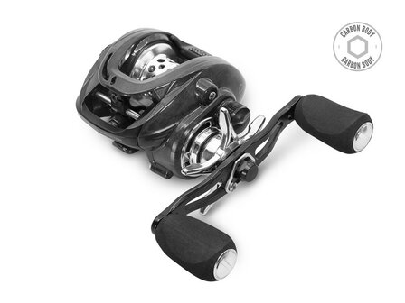 Delphin RYDAX ultra lichte carbon baitcast druppelreel met dubbele slinger EVA foam handgrepen en stervormige slipknop voor de 