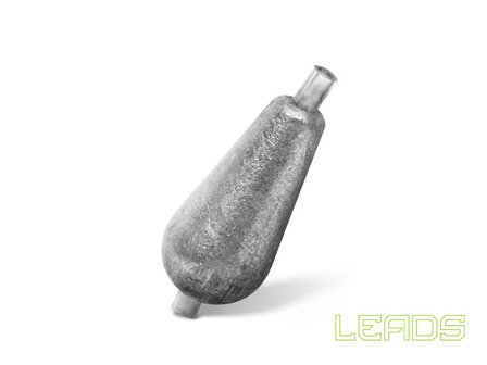 LEADS peerlood met plastic tube voor het vissen op karper en roofvis