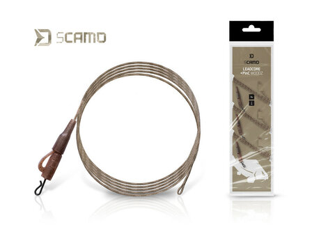 Gecamoufleerde sCAMO leadcore rigs met safety clip voor het karpervissen