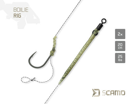 Delphin sCAMO Boilie Rig | Klassieke Geknoopte Karper Rig