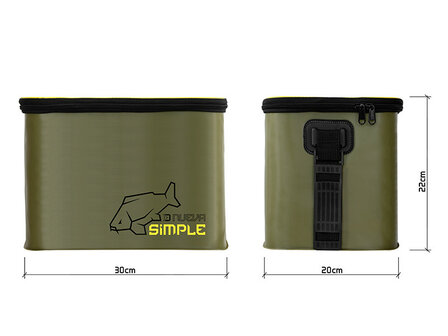 Delphin NuEVA Simple Carryall compacte waterdichte EVA vistas met schouderband