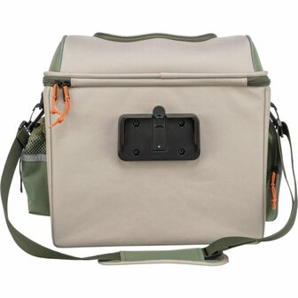 TRIXIE stuur fietsmand groen beige voor kleine hond tot 6 kg met beugelhouder