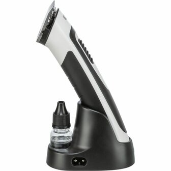 Accu-Tondeuse SLIM TR500 wit zwart ergonomische draadloze hondentrimmer met houder