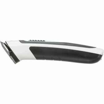 Accu-Tondeuse SLIM TR500 wit zwart ergonomische draadloze hondentrimmer, zijkant