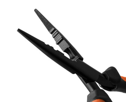 Delphin Multi tang 18cm oranje zwarte onthakkingstang voor roofvissen, bek