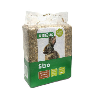 Discus Natuurstro 2,5 kg &ndash; natuurlijk stro voor konijnenhok