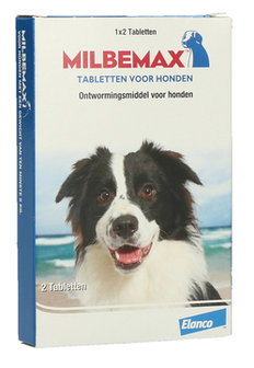 Milbemax ontwormtabletten 2 tabletten