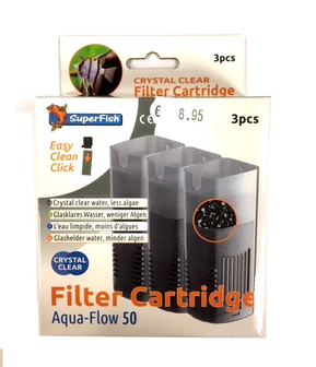 superfish aqua-flow 50 crystal clear filter cartridge