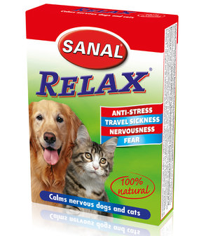 Sanal relax kalmeringstabletten vuurwerk wagenziek