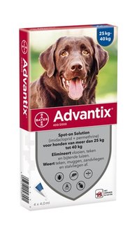 Advantix vlooiendruppels 25 tot 40kg