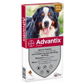 Advantix 600 40-60kg vlooiendrupel tekendruppel