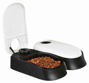Automatische voerbak duo