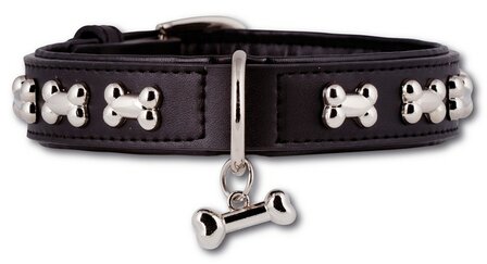 Pettarazzi artleather silverbones zwart