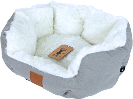 Boony Est 1941 polar white katten en hondenmand 50cm