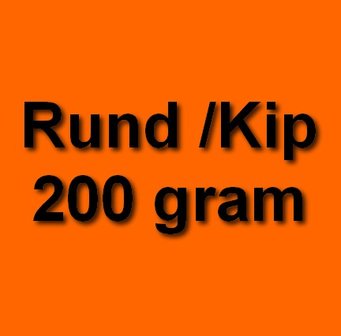 Honden eten gezond rund kip 200 gram